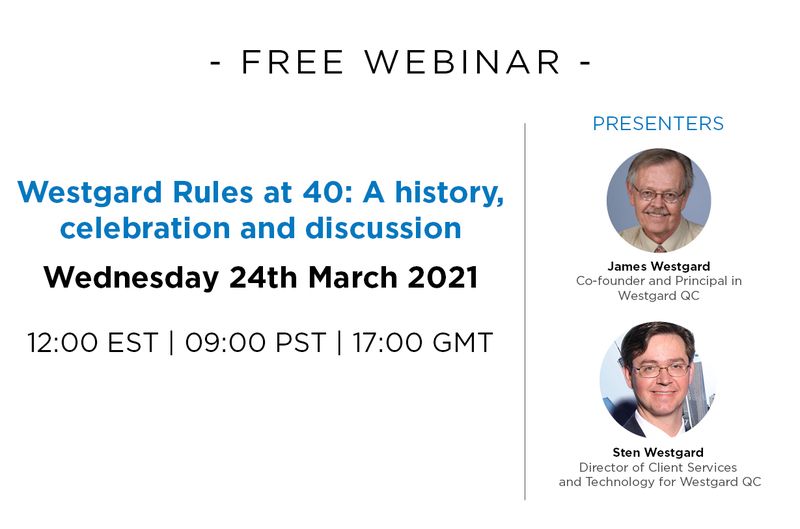 Westgard Rules at 40: A history, celebration and discussion